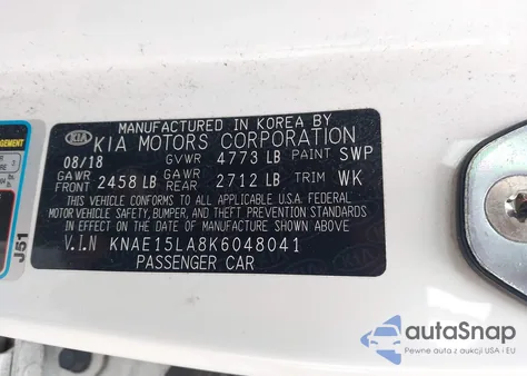 2019 Kia Stinger from USA, damaged, VIN KNAE15LA8K6048041